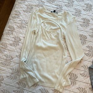 Lulus - long sleeve peep hole top